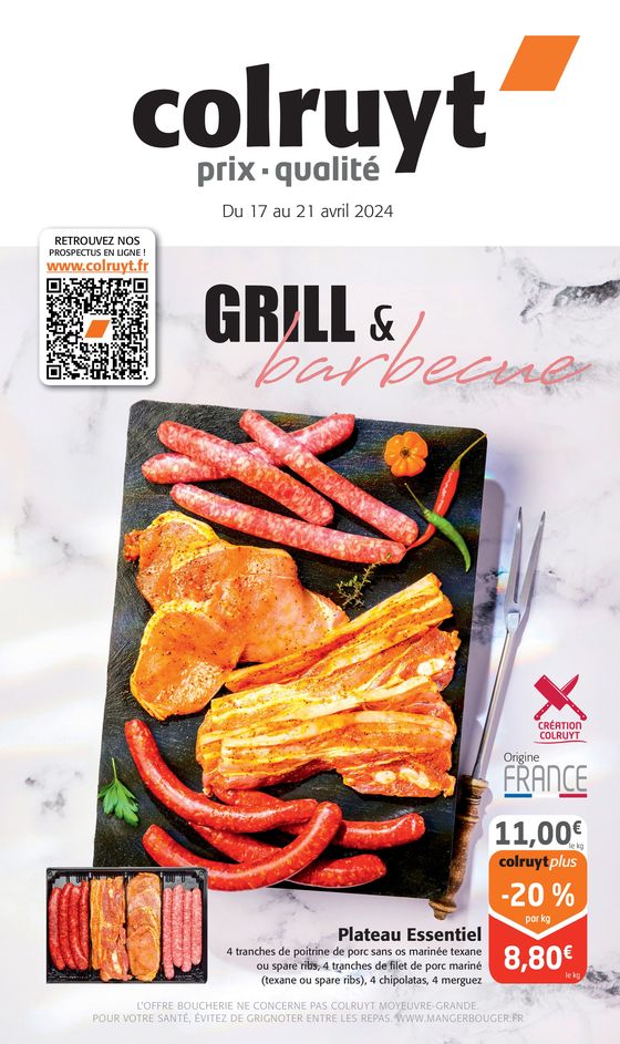 Catalogue Colruyt à Pontarlier | Grill & Barbecue | 17/04/2024 - 21/04/2024