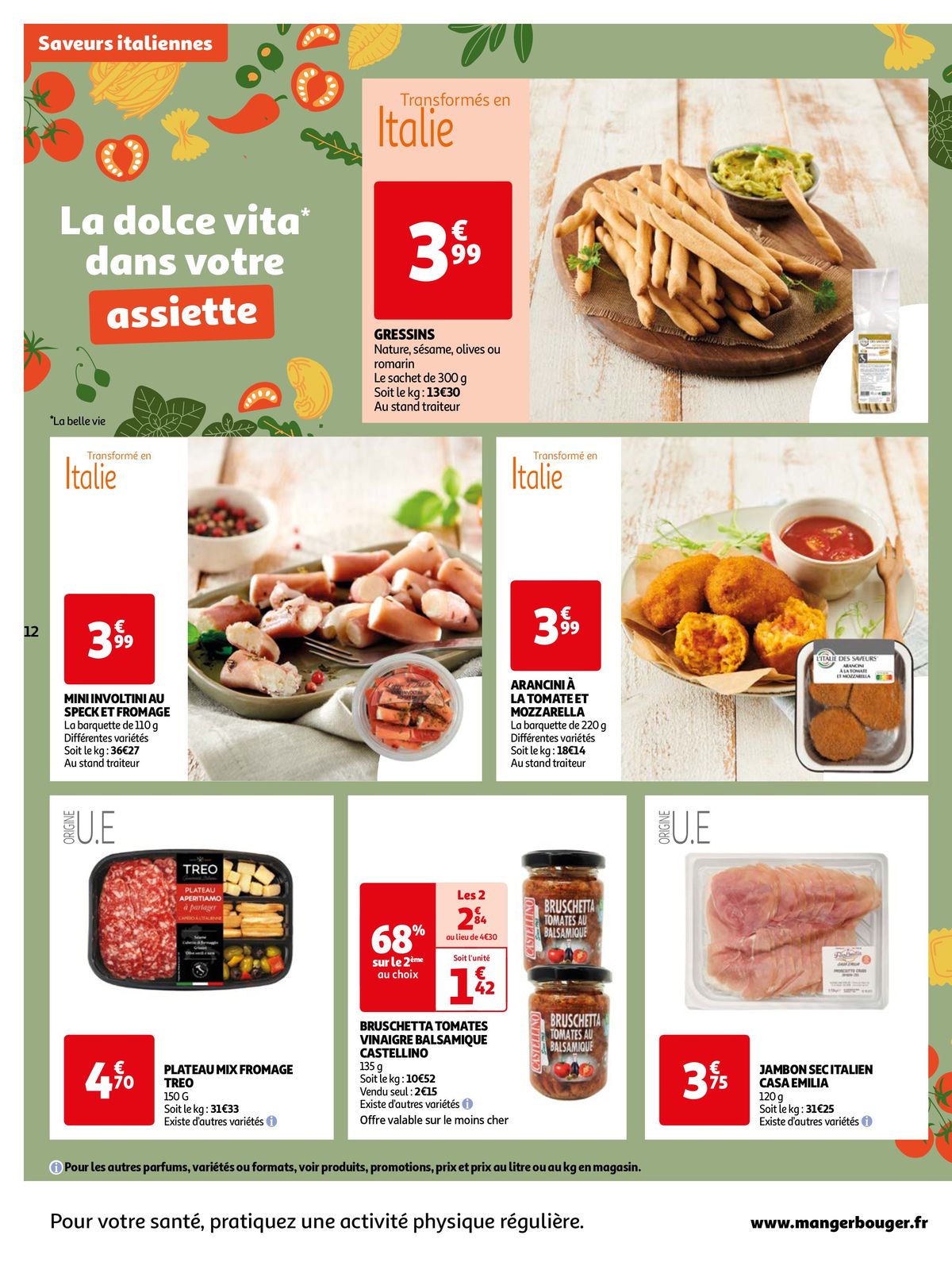 Catalogue Retrouvez toutes nos saveurs d'Italie, page 00012