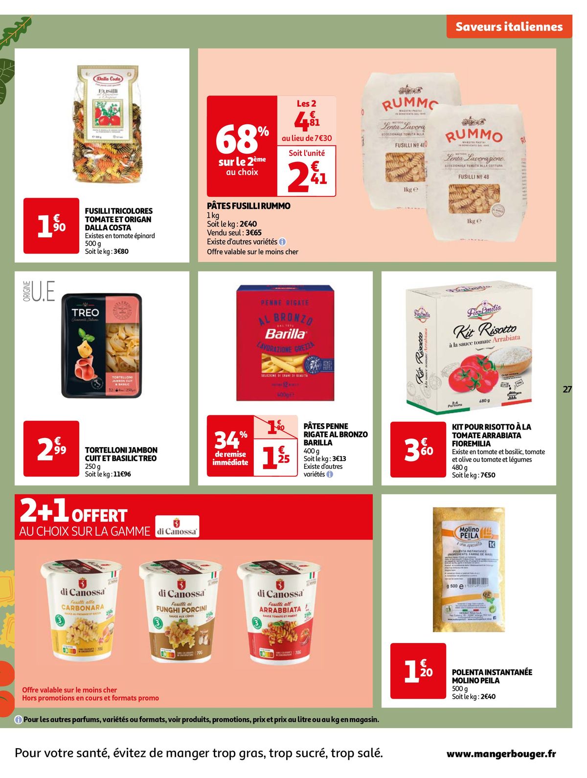 Catalogue Retrouvez toutes nos saveurs d'Italie, page 00027