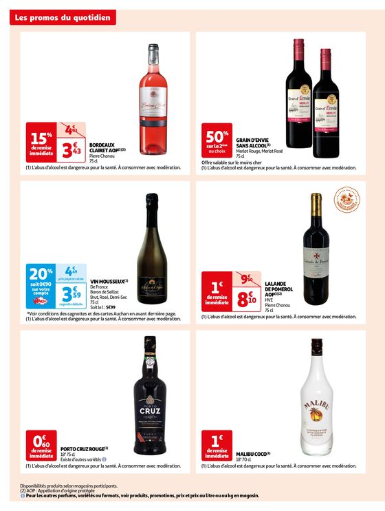 Catalogue Auchan Supermarché à Boulogne-Billancourt | Des économies au quotidien dans votre super | 16/04/2024 - 28/04/2024