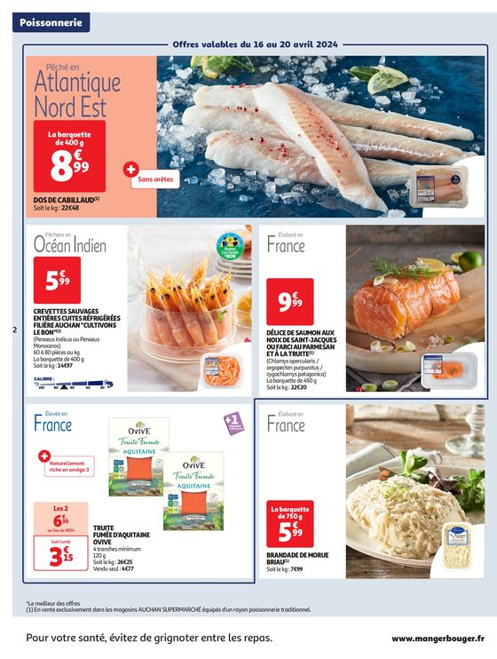 Catalogue Auchan Supermarché à Lyon | La dolce vita dans votre assiette | 16/04/2024 - 21/04/2024