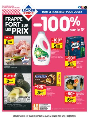 Catalogue Leader Price à Lyon | FRAPPE FORT SUR LES PRIX | 16/04/2024 - 28/04/2024