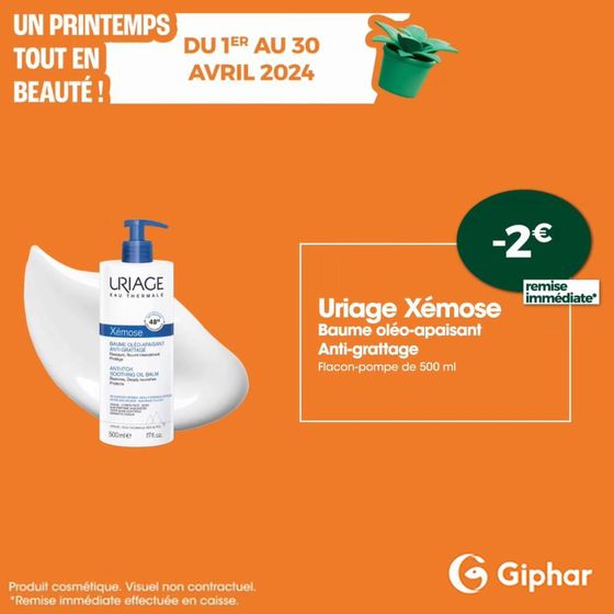 Catalogue Pharmacien Giphar à Angers | Un printemps tout en beauté !  | 05/04/2024 - 30/04/2024