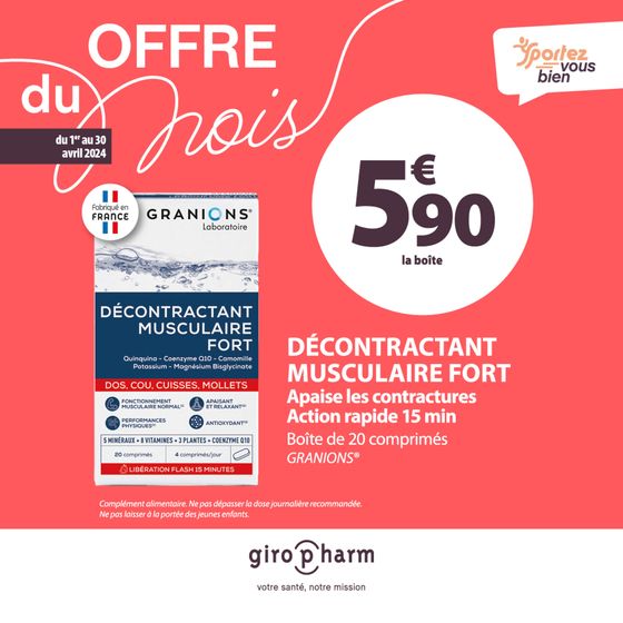 Catalogue Giropharm à Toulouse | Offres Du Mois | 05/04/2024 - 30/04/2024