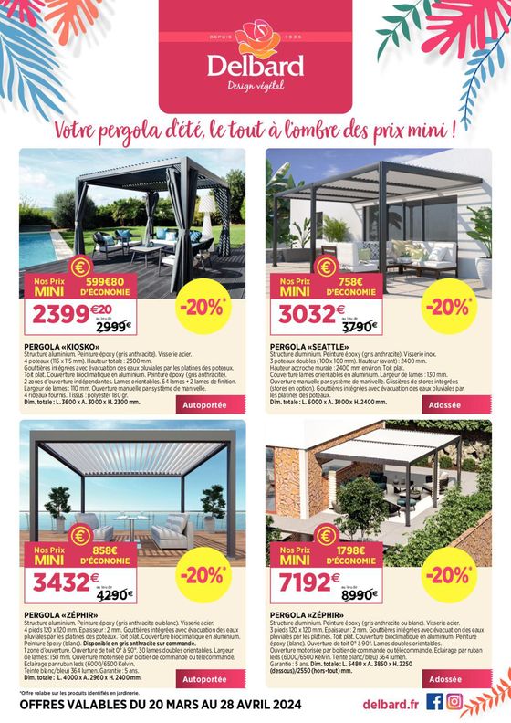 Catalogue Delbard à Ruffec (Charente) | Nos prix mini | 08/04/2024 - 28/04/2024