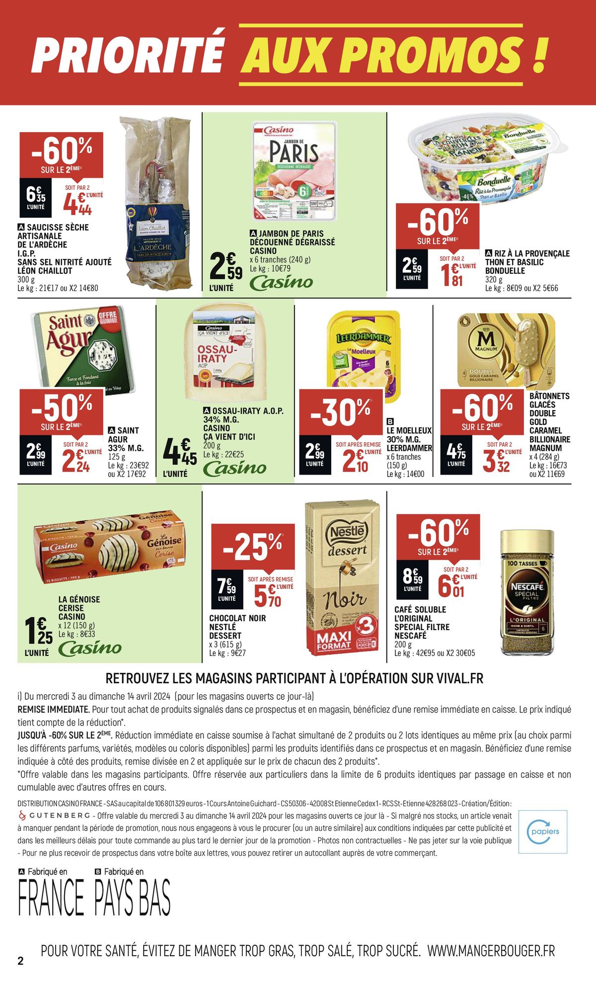 Catalogue Priorité aux promos !, page 00002