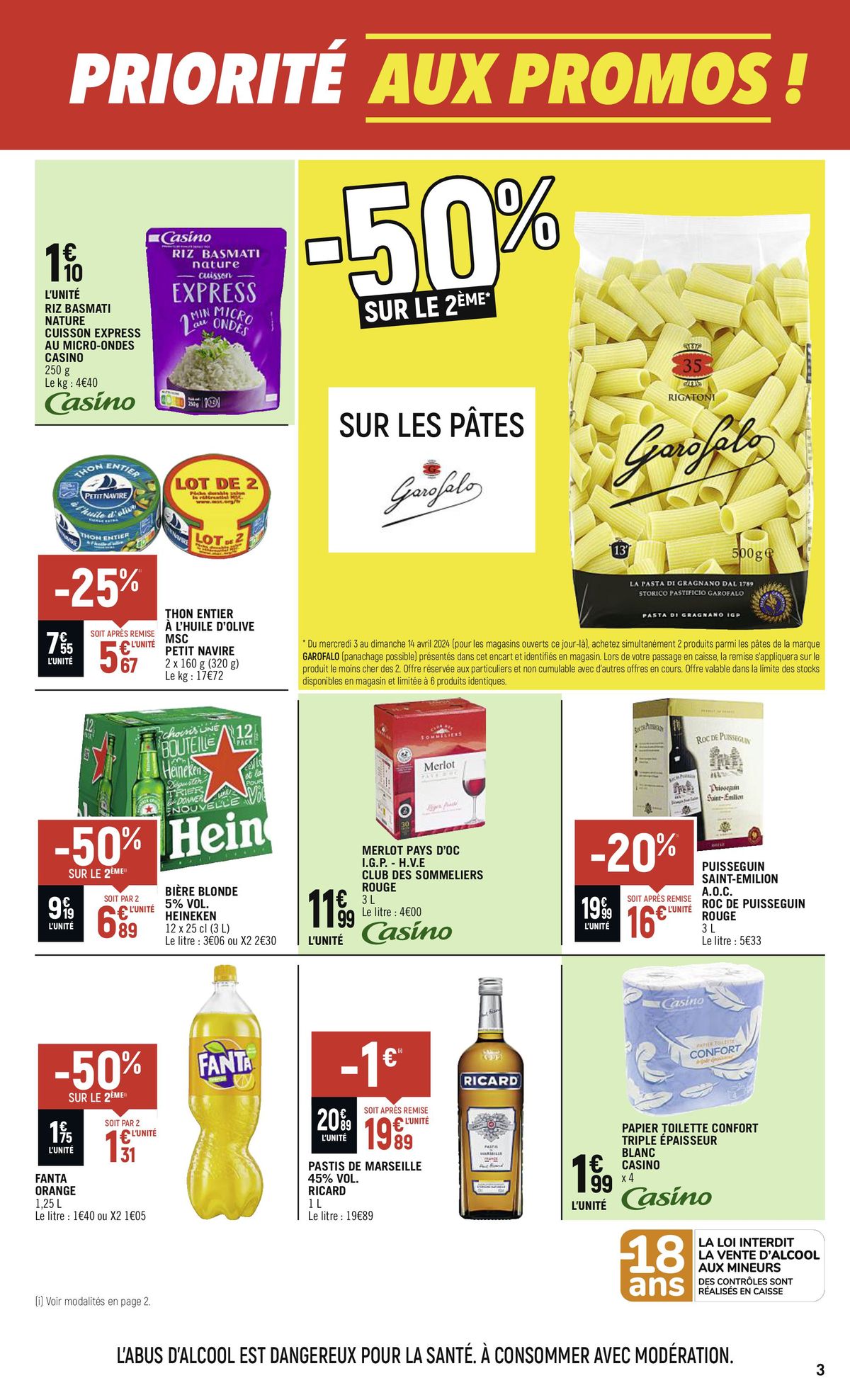 Catalogue Priorité aux promos !, page 00003