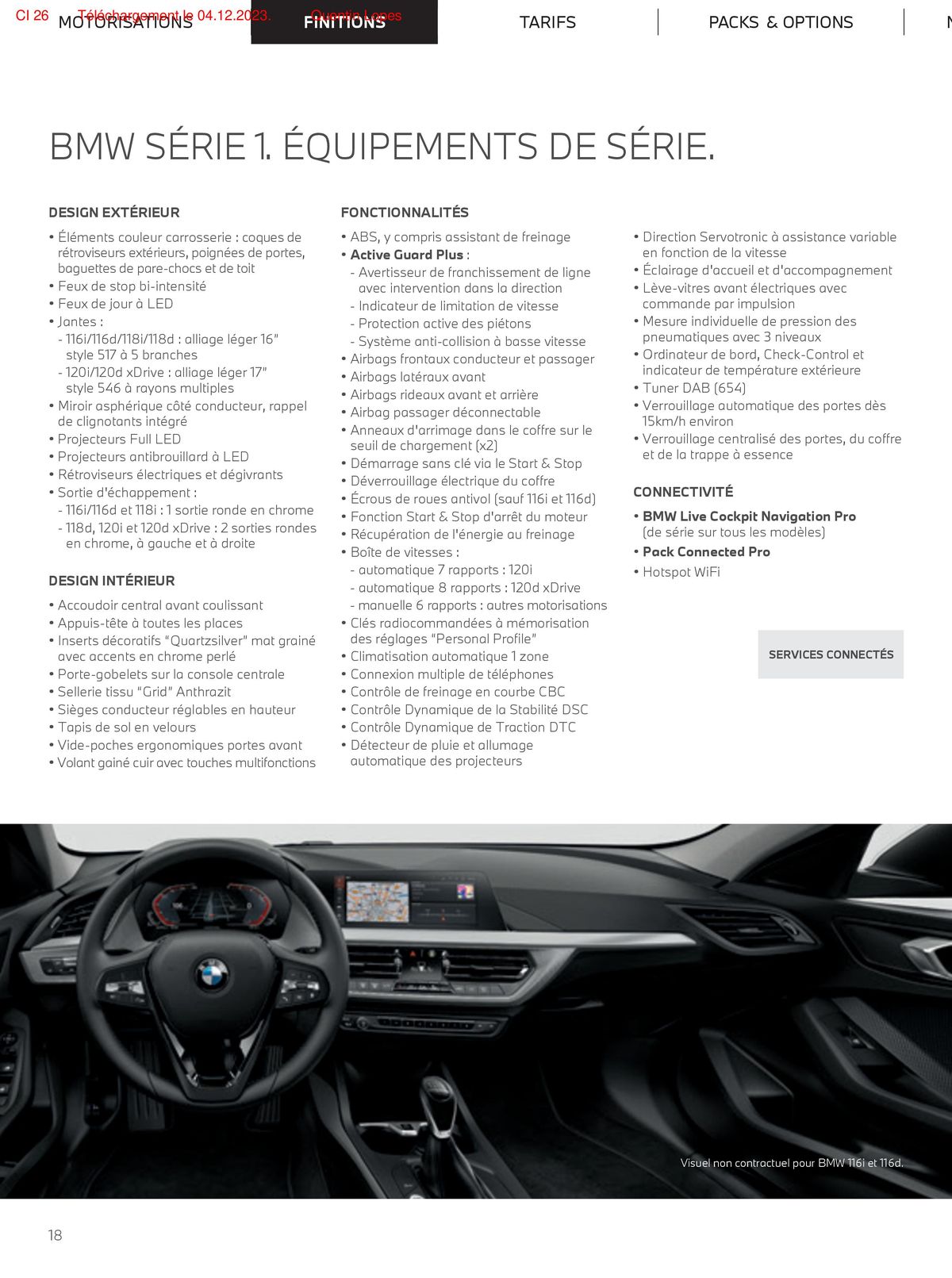 Catalogue The BMW SÉRIE 1, page 00018