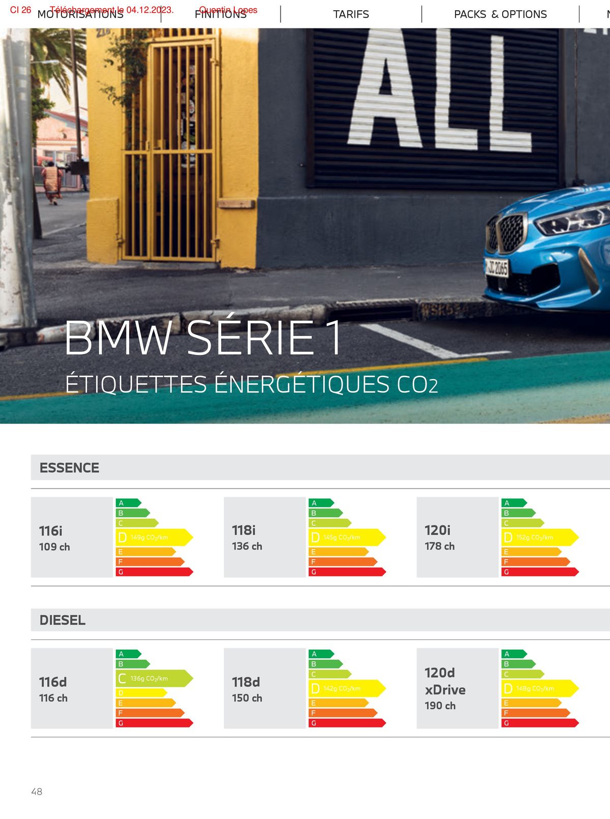 Catalogue The BMW SÉRIE 1, page 00048