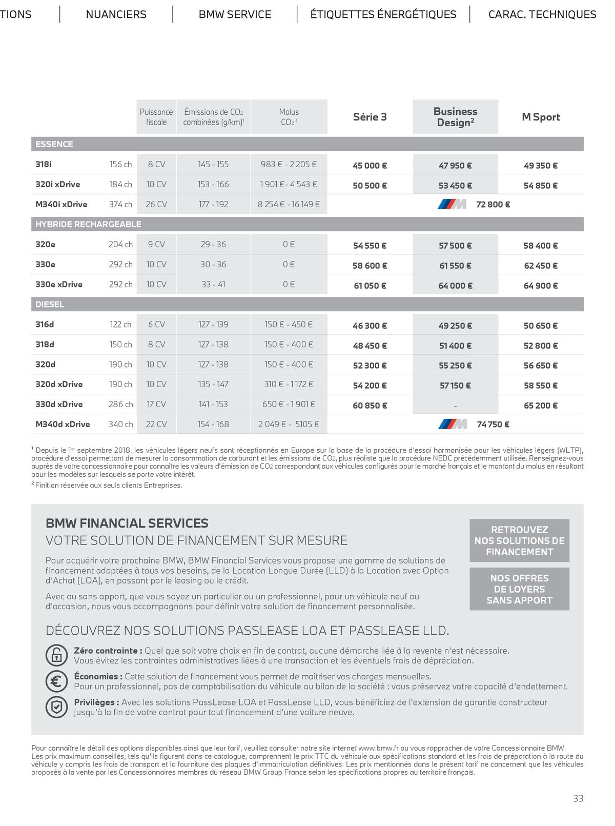 Catalogue BERLINE TOURING THE 3, page 00033