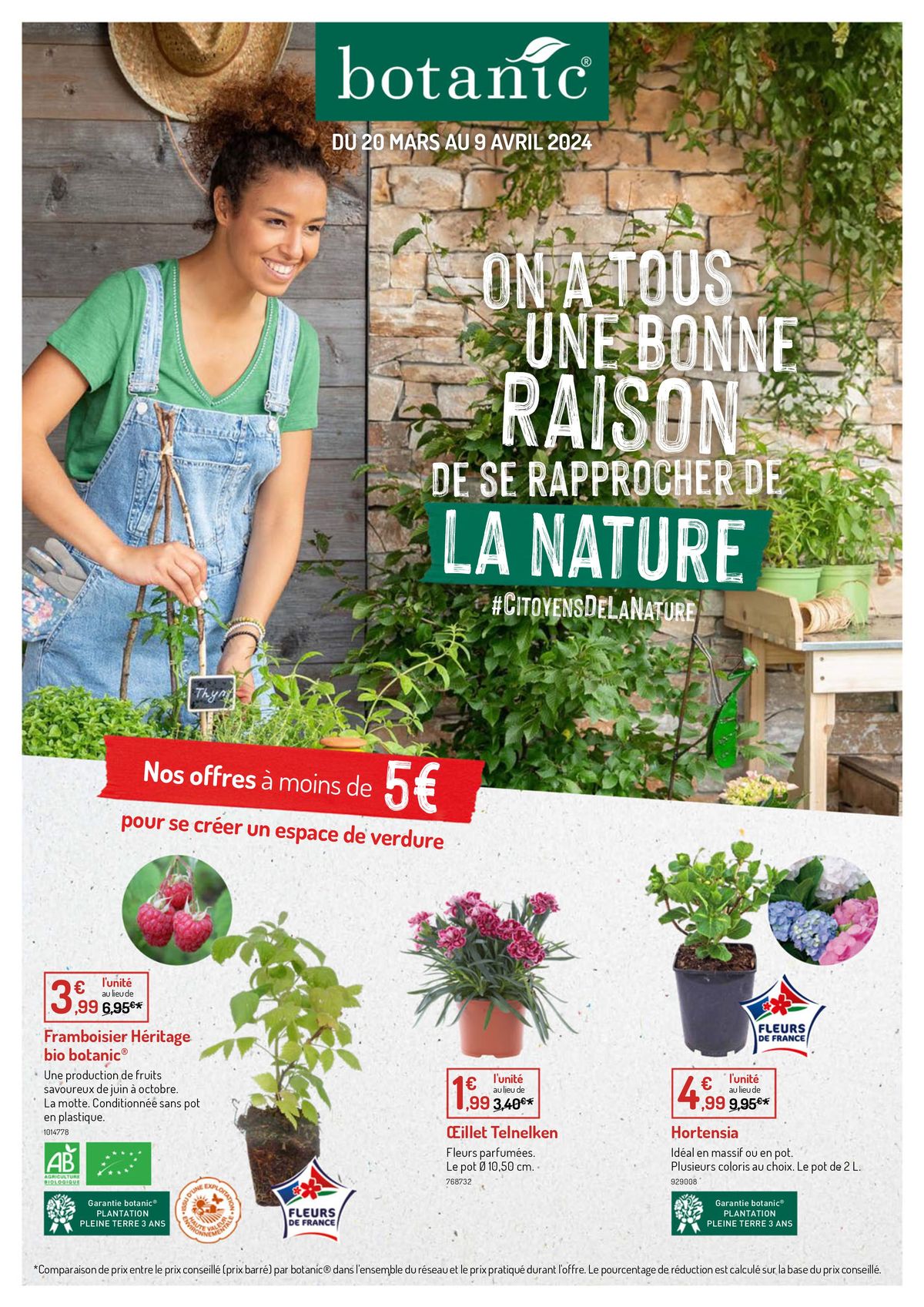 Catalogue Nos offres à moins de 5€ pour se créer un espace de verdure, page 00001