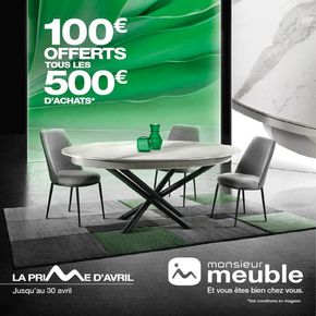 Catalogue monsieur meuble à Créteil | En avril, Monsieur Meuble vous offre une prime!  | 08/04/2024 - 30/04/2024