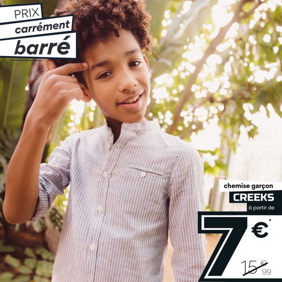 Catalogue La Halle à Cabriès | Robe ou chemise CREEKS dès 7€ pour toute la famille ! | 08/04/2024 - 30/04/2024