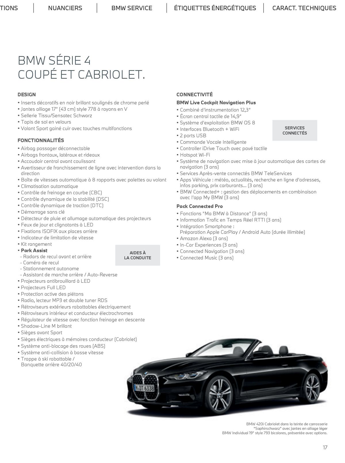 Catalogue COUPÉ CABRIOLET T H E 4, page 00017