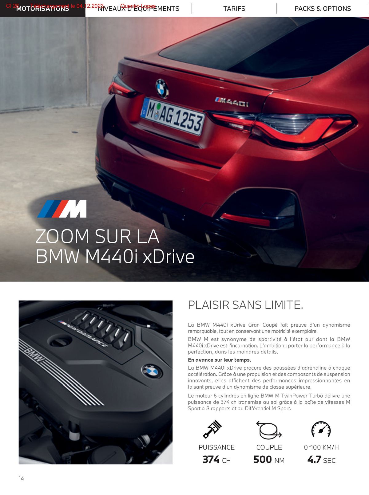 Catalogue T H E GRAN COUPE 4, page 00014