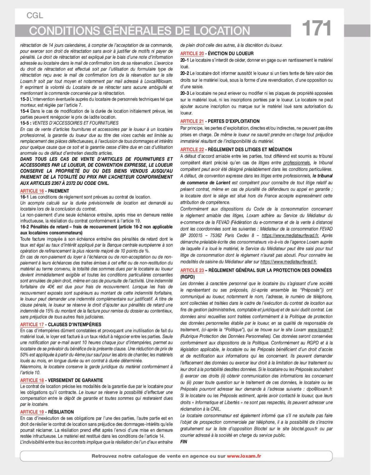Catalogue Loxam Catalogue de location, page 00081