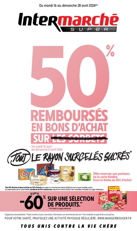 Catalogue Intermarché à Montmagny | 50 % Remboursés | 16/04/2024 - 28/04/2024