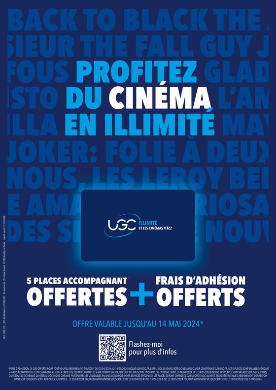 Catalogue UGC à Lyon | LE MAG BY UGC | 09/04/2024 - 30/04/2024
