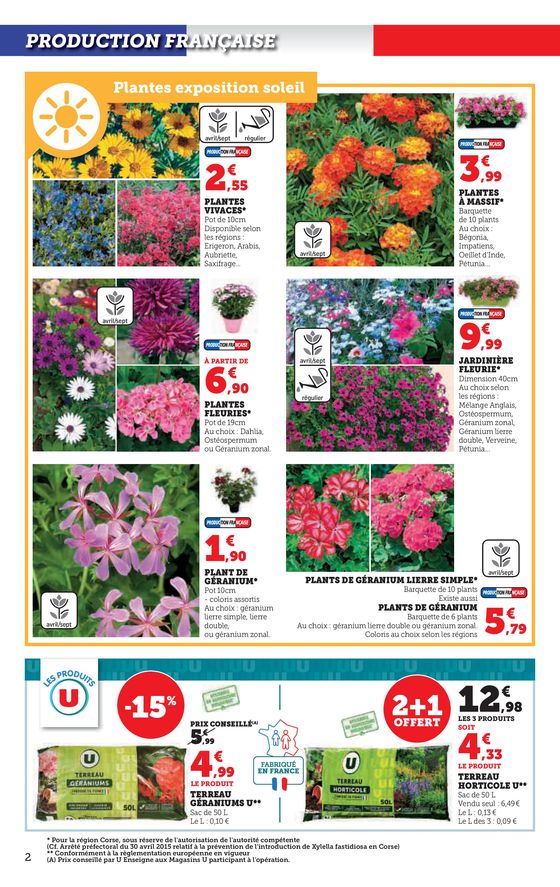 Catalogue Hyper U à Porto-Vecchio | Jardin et terasse à prix bas | 16/04/2024 - 28/04/2024