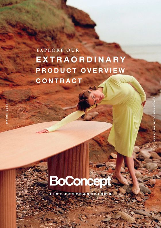Catalogue BoConcept | EXPLORE OUR E X TRAORDINARY FABRI C & LEATHER GU I D E EXTRAORDINARY PRODUCT OVERVIEW CONTRACT | 09/04/2024 - 31/12/2024