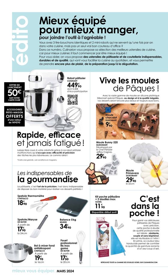 Catalogue Culinarion à Saint-Nazaire (Loire Atlantique) | Et si Culinarion vous aidait à mieux vous équiper ? | 09/04/2024 - 31/05/2024