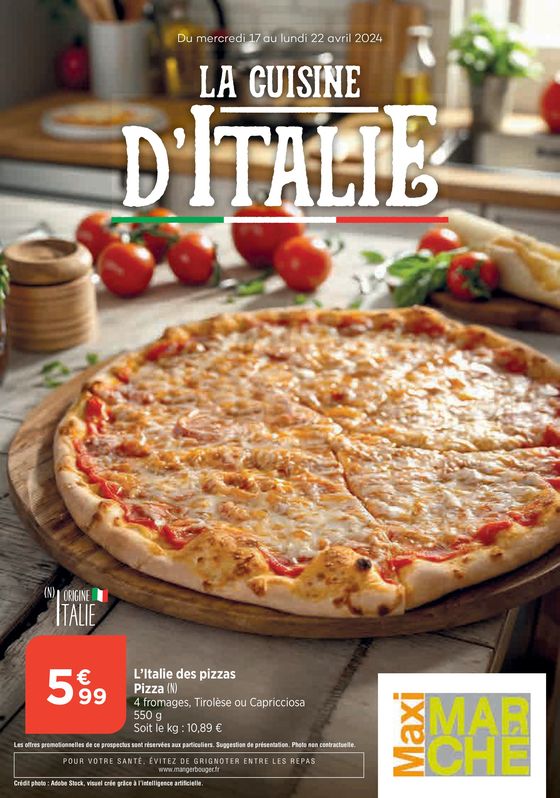 Catalogue Maximarché à Estissac | La Cuisine D'Italie | 17/04/2024 - 22/04/2024