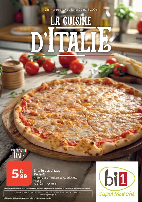 Catalogue Bi1 à Chalon-sur-Saône | La Cuisine D'Italie | 17/04/2024 - 22/04/2024
