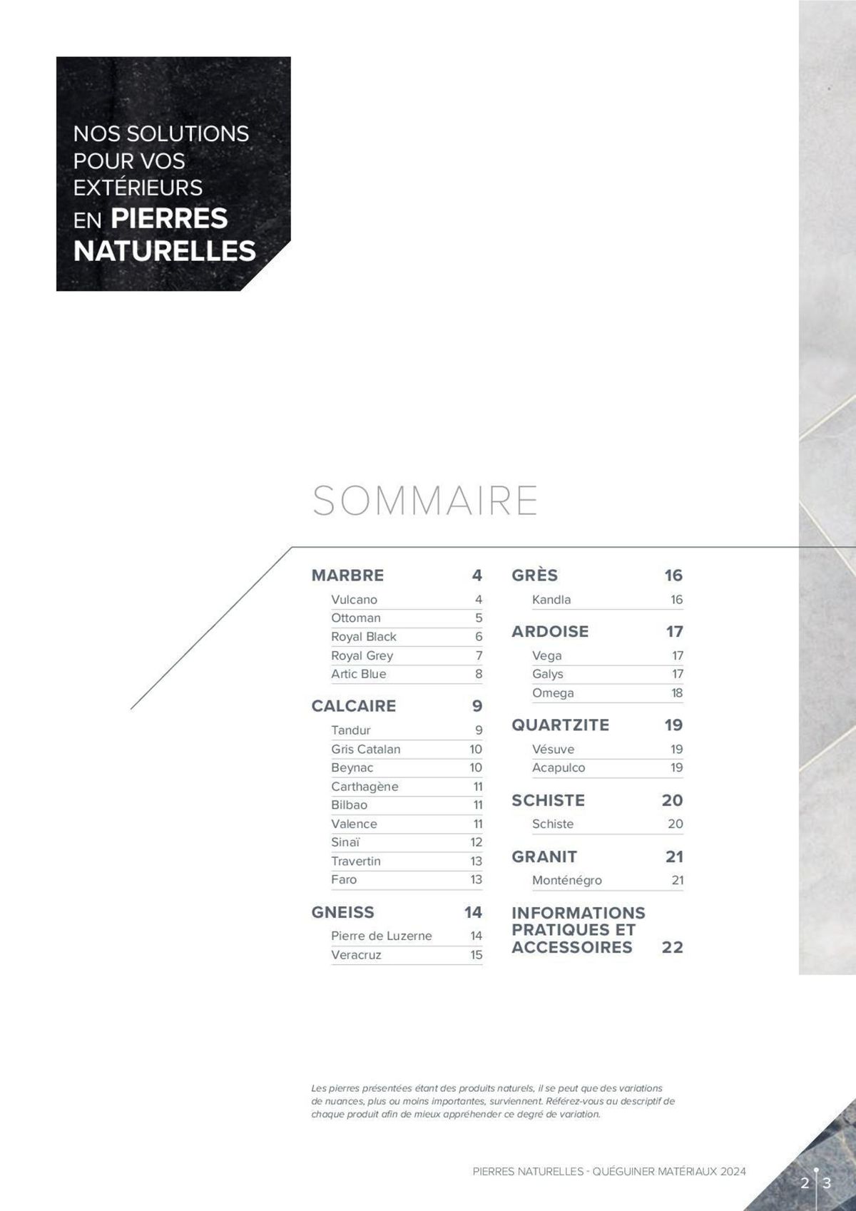 Catalogue Pierres naturelles, page 00017