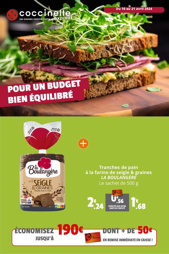 Catalogue Coccinelle Express à Le Petit-Quevilly | Pour un budget bien ÉQUILIBRÉ | 11/04/2024 - 21/04/2024