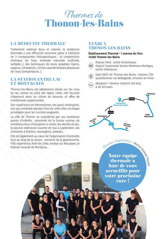 Catalogue ValVital à Aix-les-Bains | ValVital Brochure établissement Thonon-les-Bains 2024 | 11/04/2024 - 30/11/2024