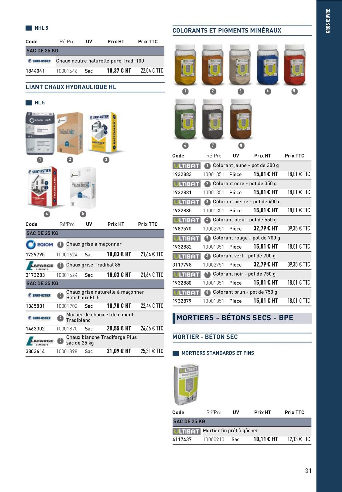 Catalogue Matériaux et Outillage, page 00031