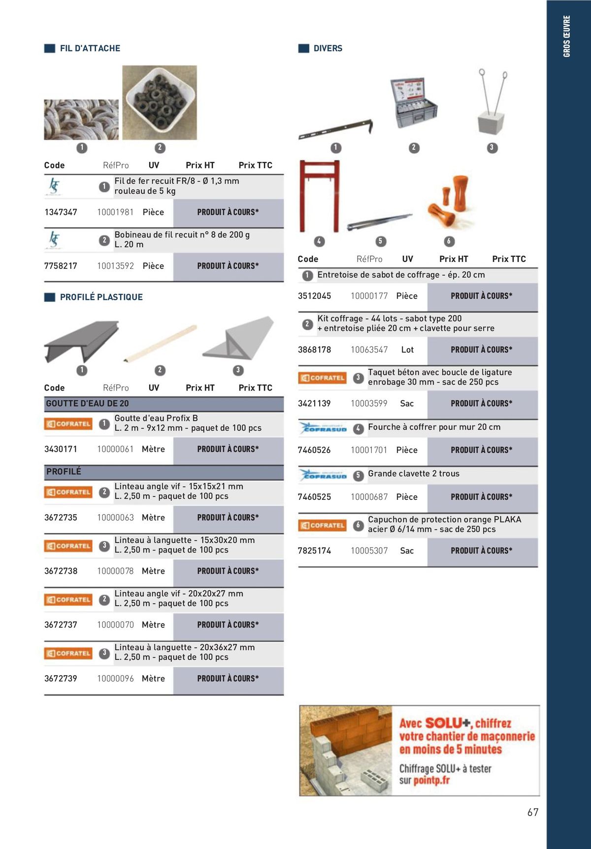 Catalogue Matériaux et Outillage, page 00067