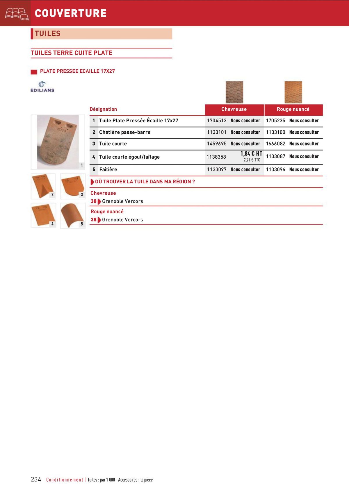 Catalogue Matériaux et Outillage, page 00234