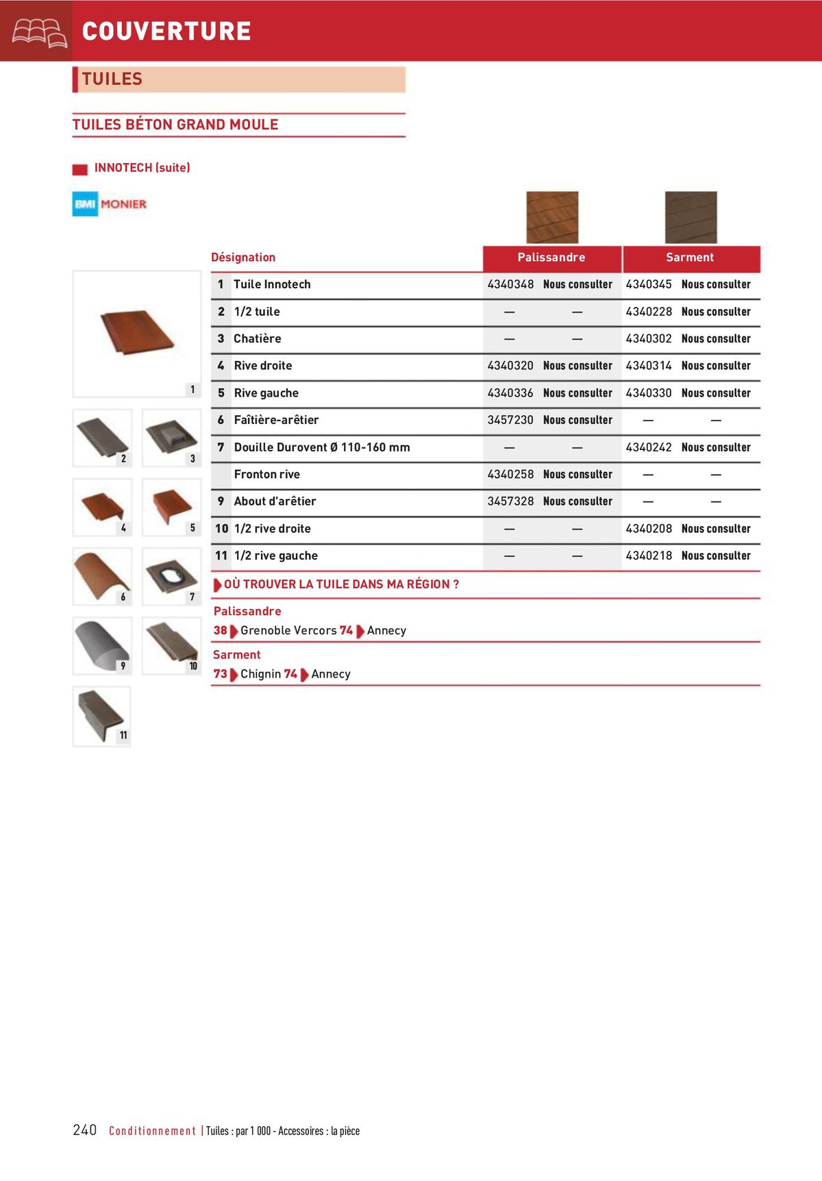 Catalogue Matériaux et Outillage, page 00240