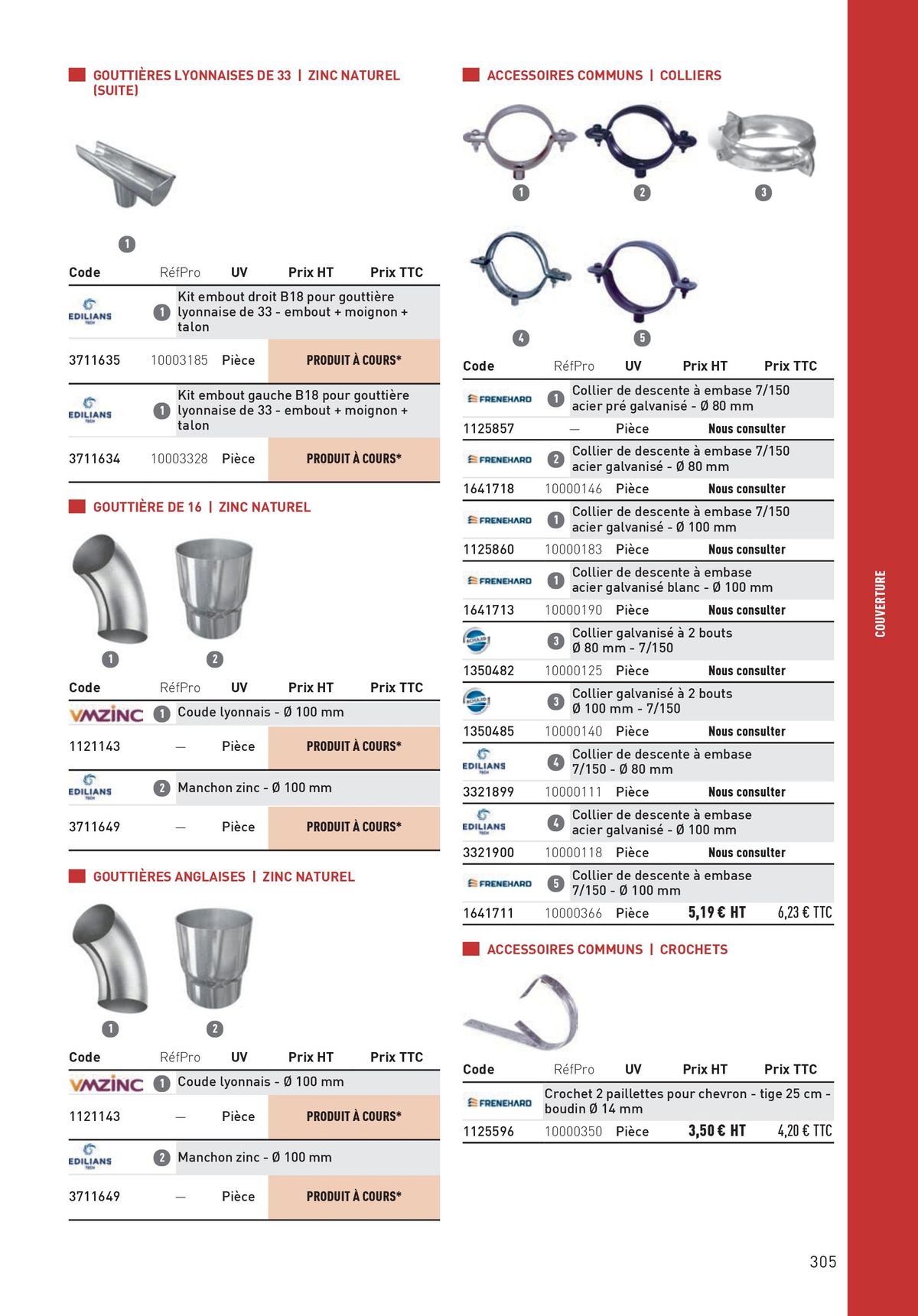 Catalogue Matériaux et Outillage, page 00305