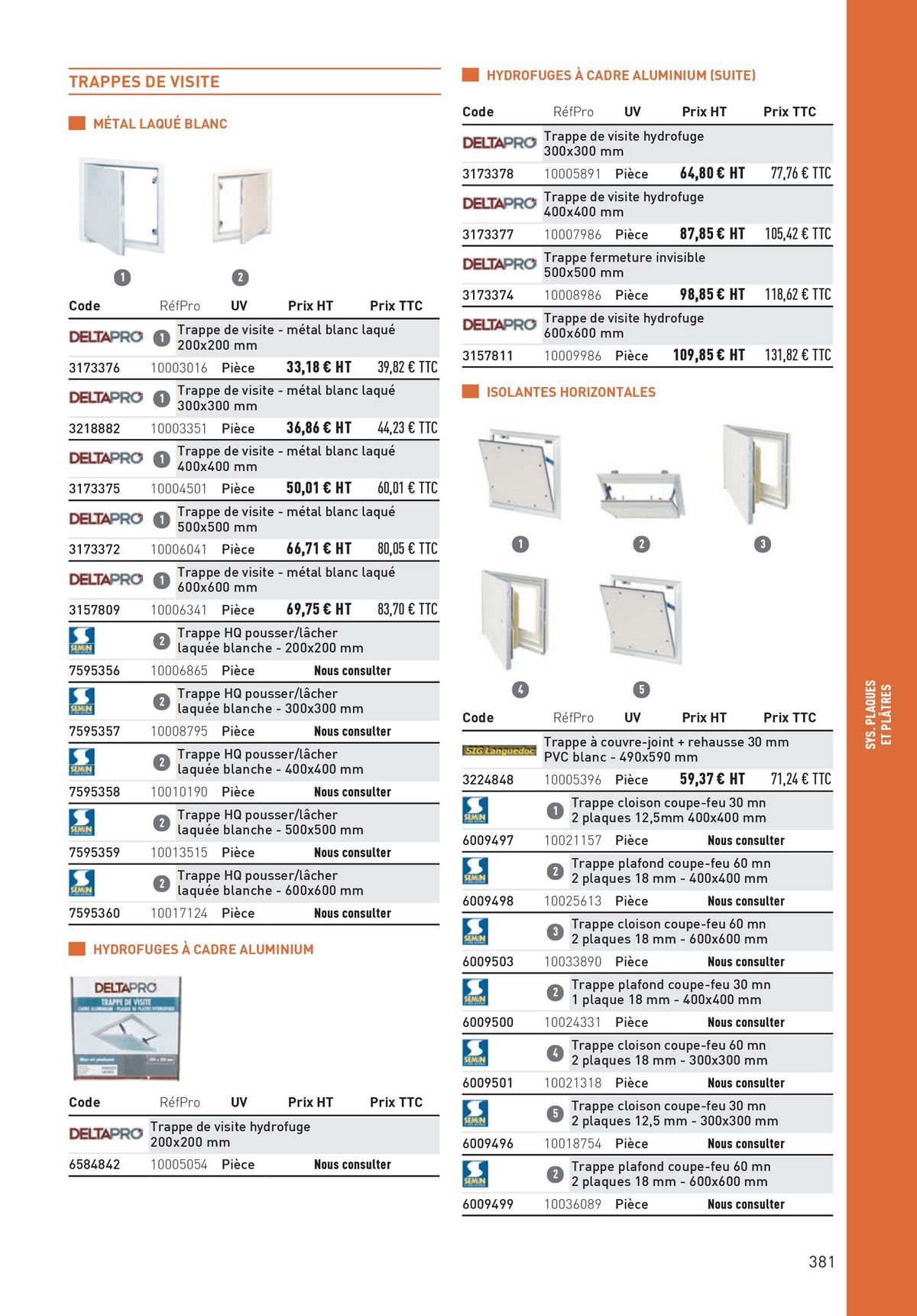 Catalogue Matériaux et Outillage, page 00381