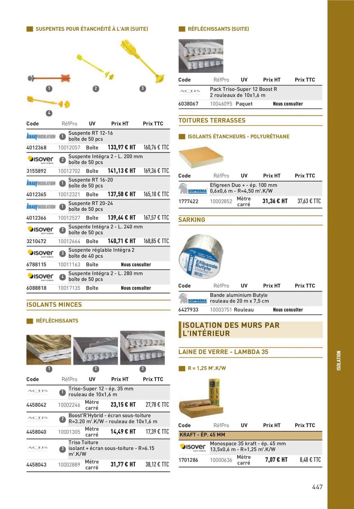 Catalogue Matériaux et Outillage, page 00447