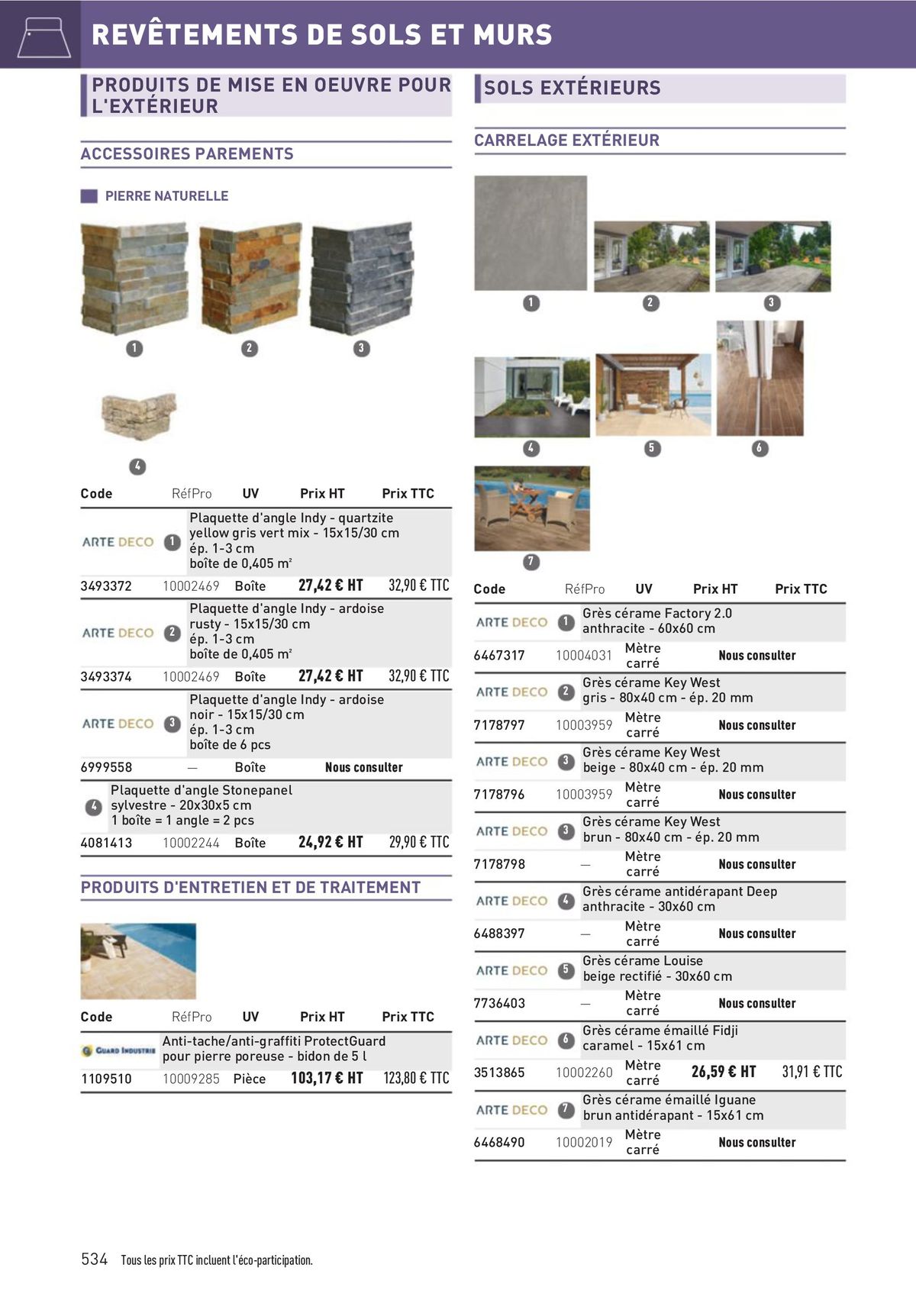 Catalogue Matériaux et Outillage, page 00534