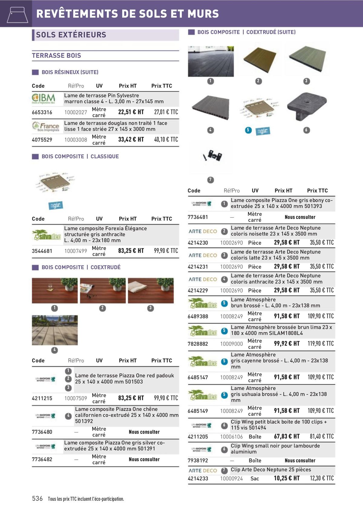 Catalogue Matériaux et Outillage, page 00536