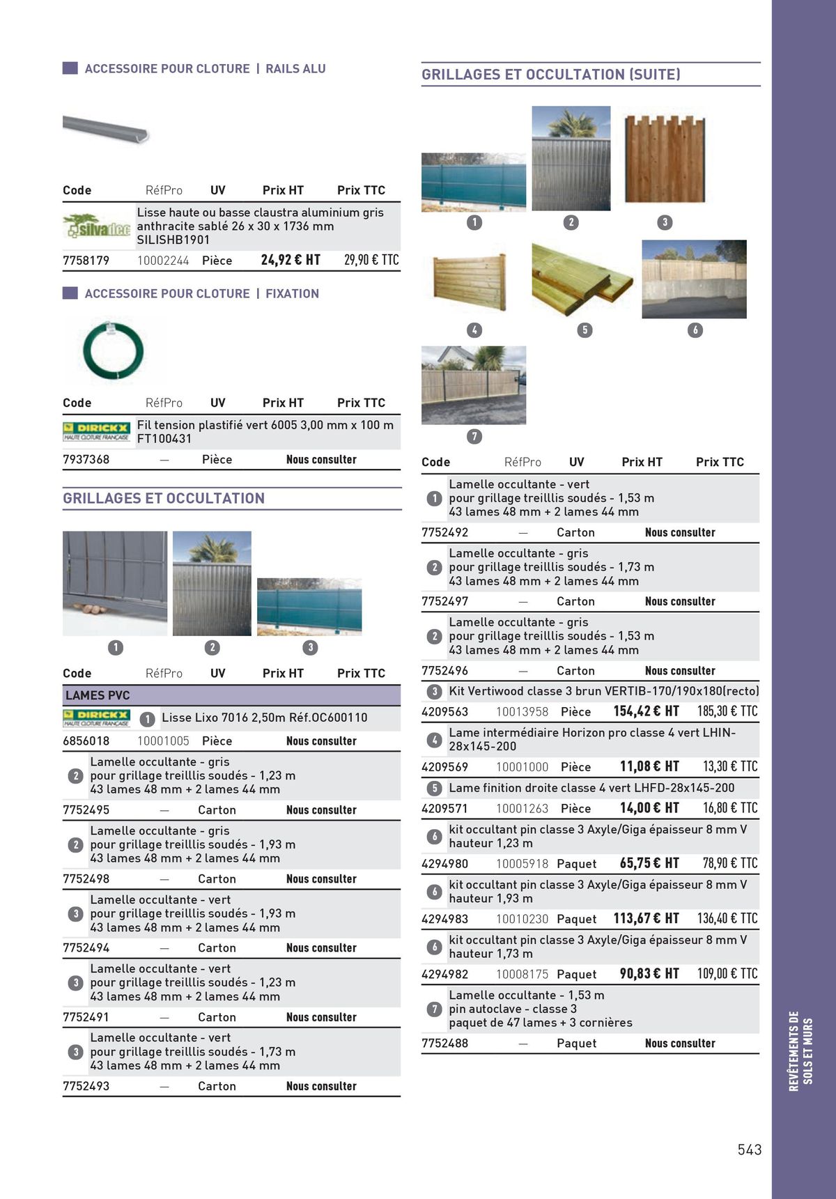 Catalogue Matériaux et Outillage, page 00543