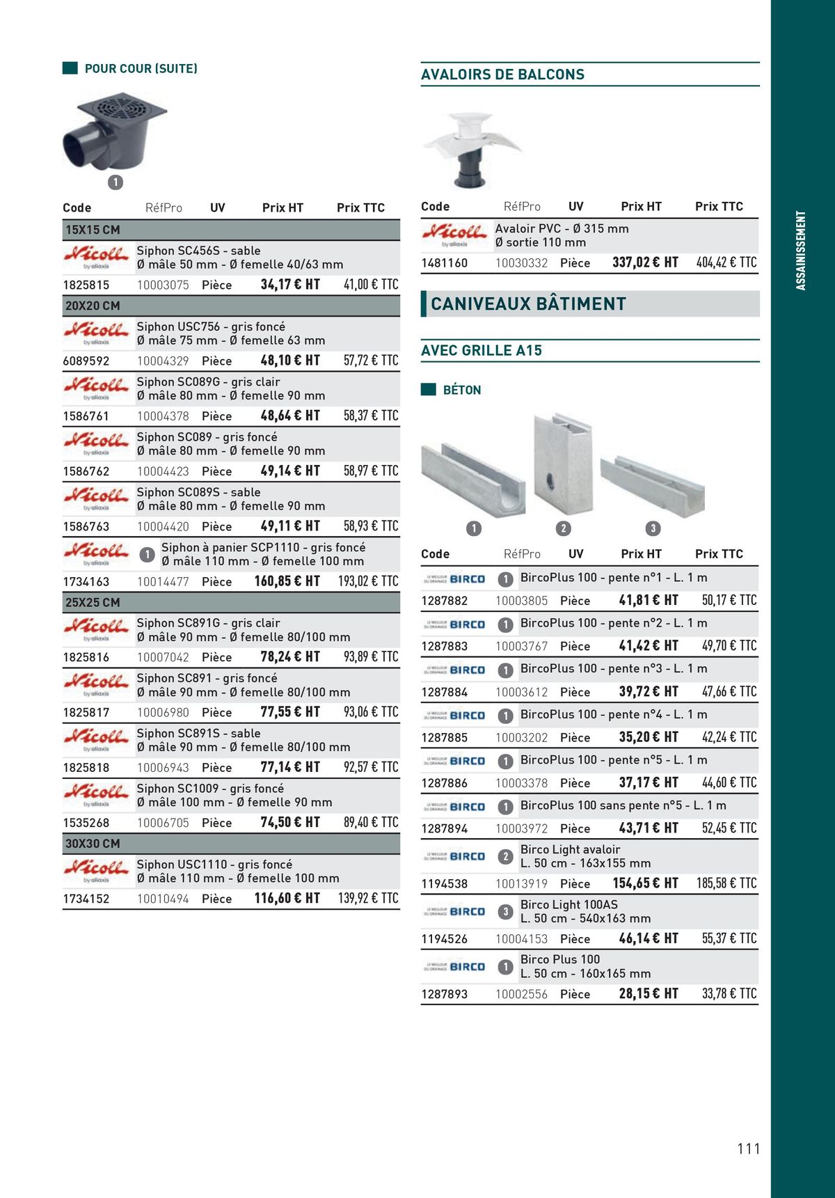 Catalogue Matériaux et Outillage, page 00111