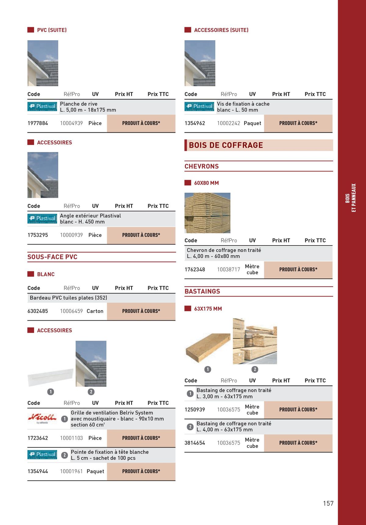 Catalogue Matériaux et Outillage, page 00157