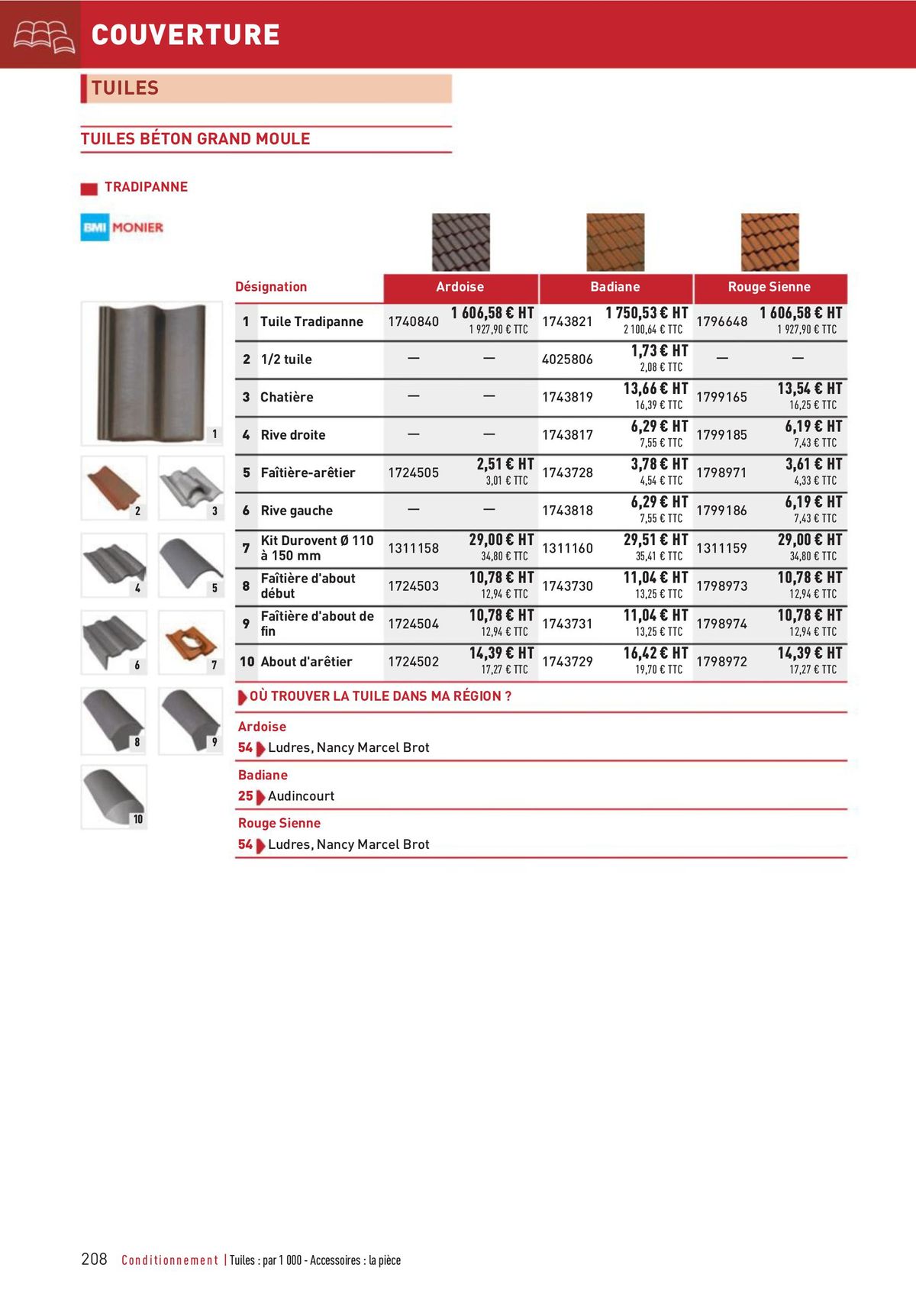 Catalogue Matériaux et Outillage, page 00208