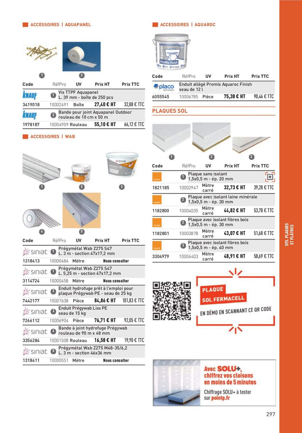 Catalogue Matériaux et Outillage, page 00297