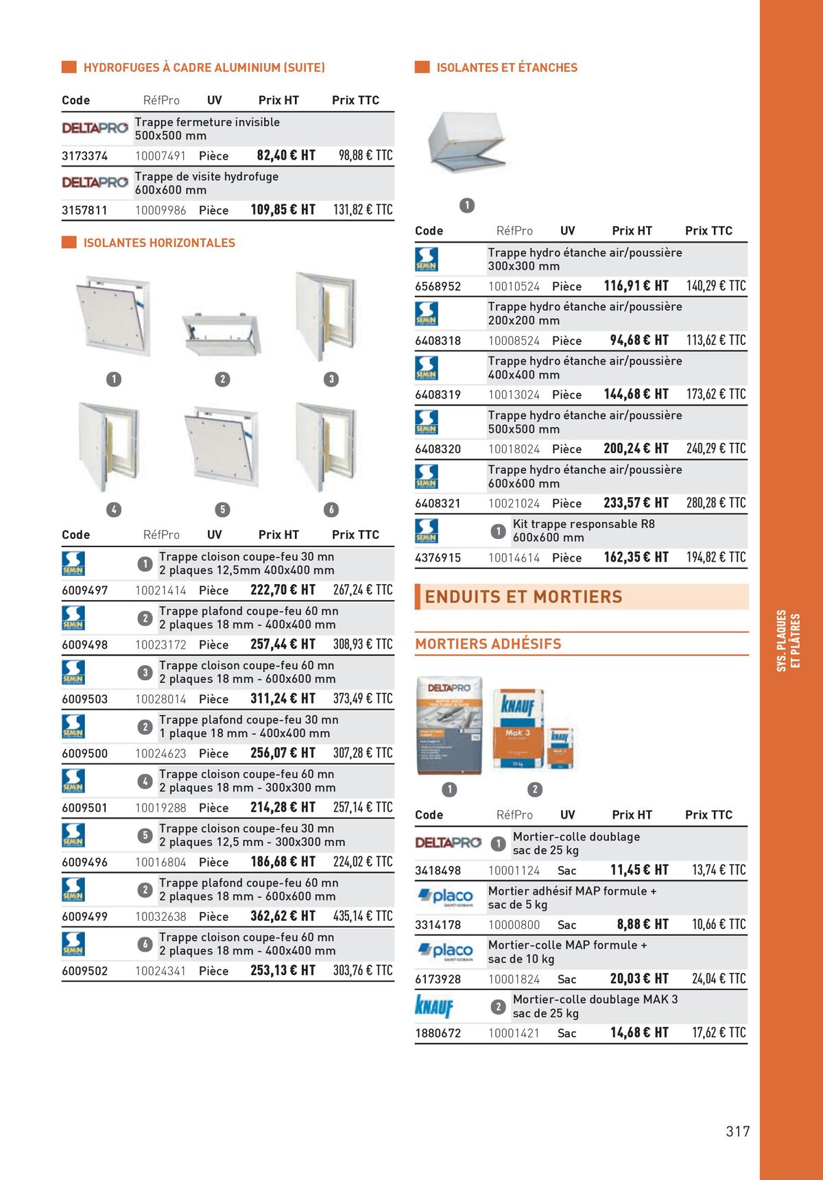 Catalogue Matériaux et Outillage, page 00317