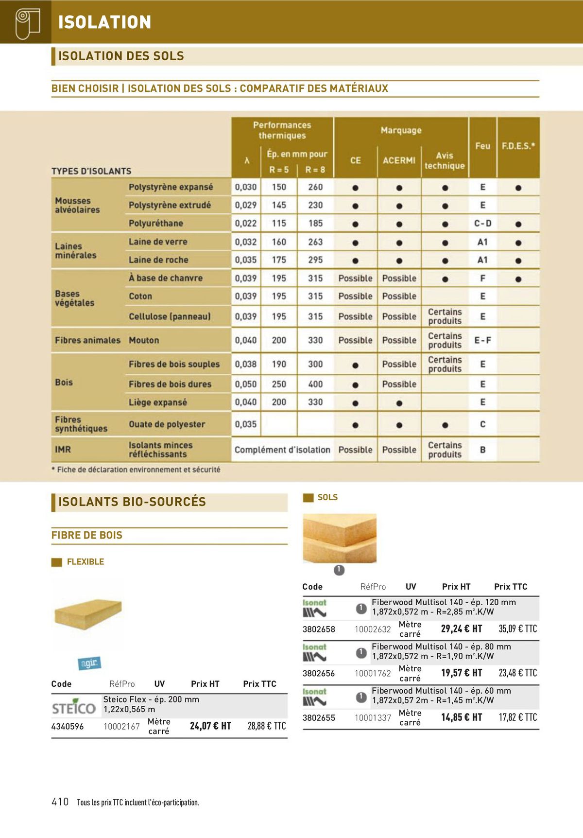 Catalogue Matériaux et Outillage, page 00410