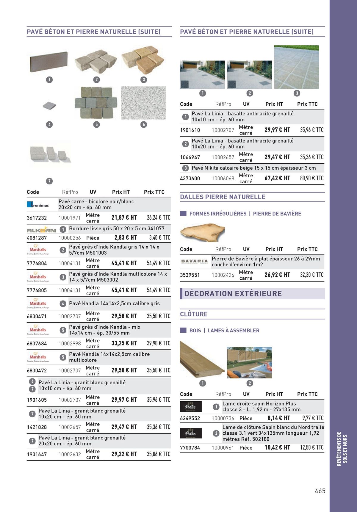 Catalogue Matériaux et Outillage, page 00465