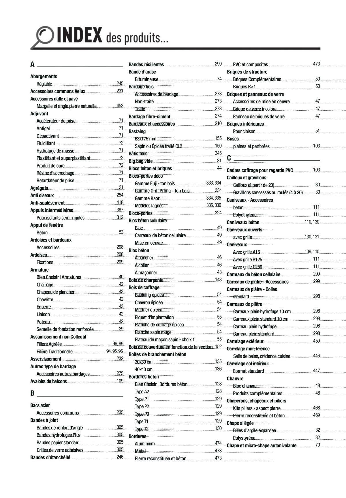 Catalogue Matériaux et Outillage, page 00486