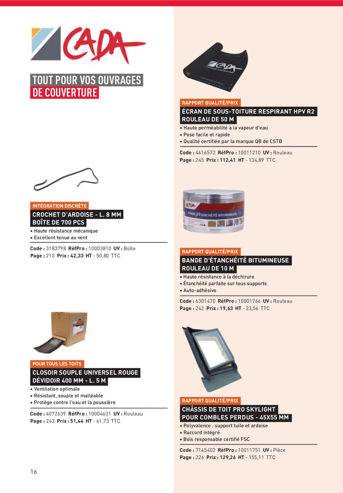 Catalogue Matériaux et Outillage, page 00016