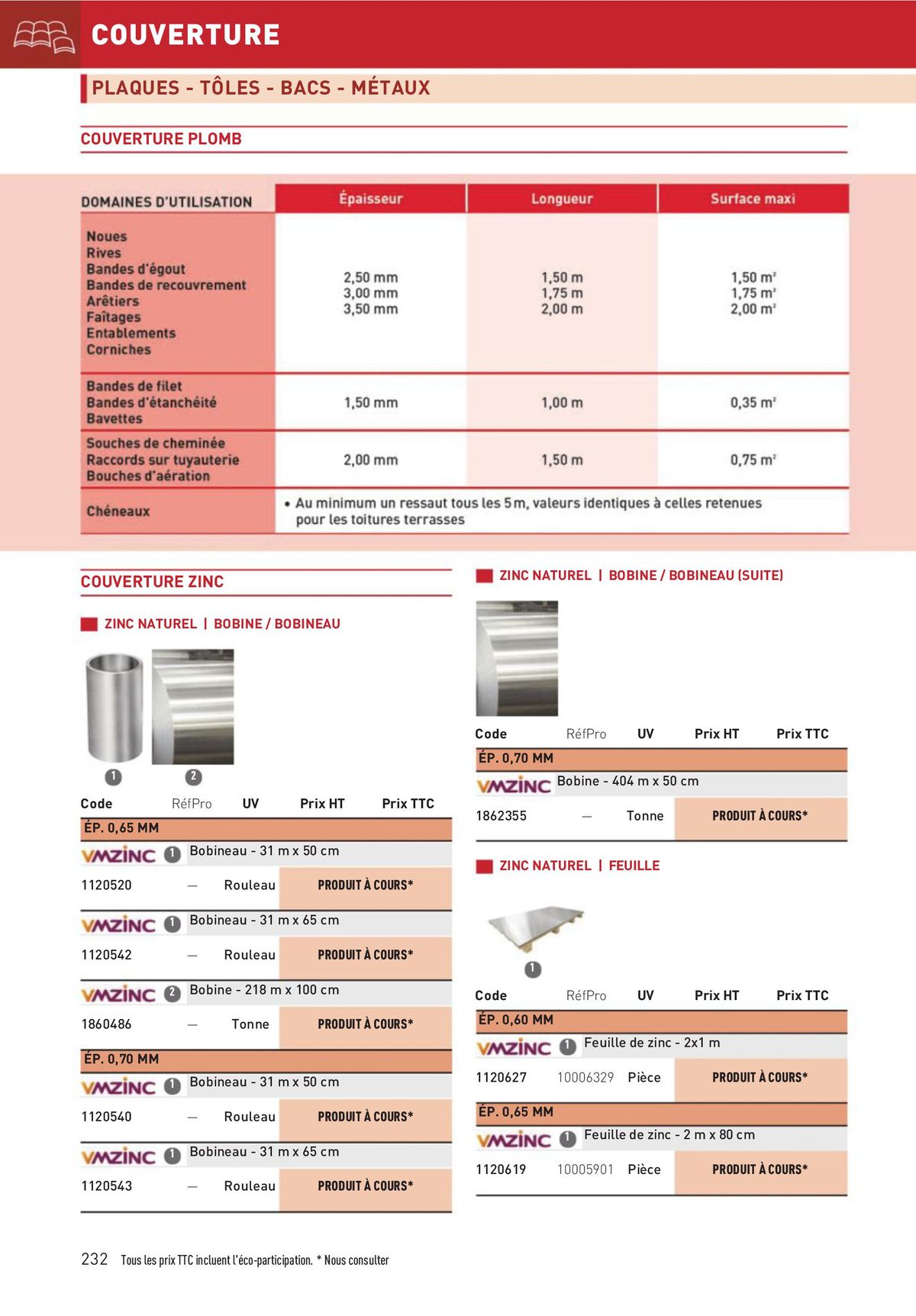 Catalogue Matériaux et Outillage, page 00232